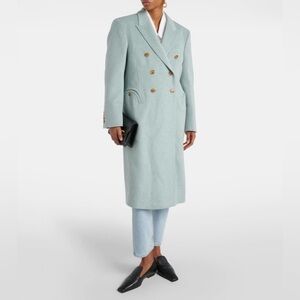 Blaze Milano ARYA wool overcoat, aqua